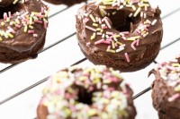 Triple Chocolate Vegan + GF Doughnuts from Baked Doughnuts for Everyone + Giveaway! bakeddoughnutsforeveryone-1322