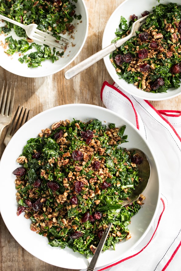 The Best Vegan Shredded Kale Salad