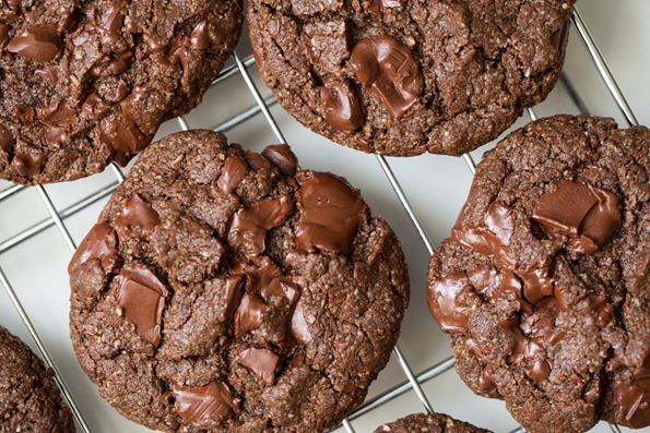 double chocolate chunk cookies