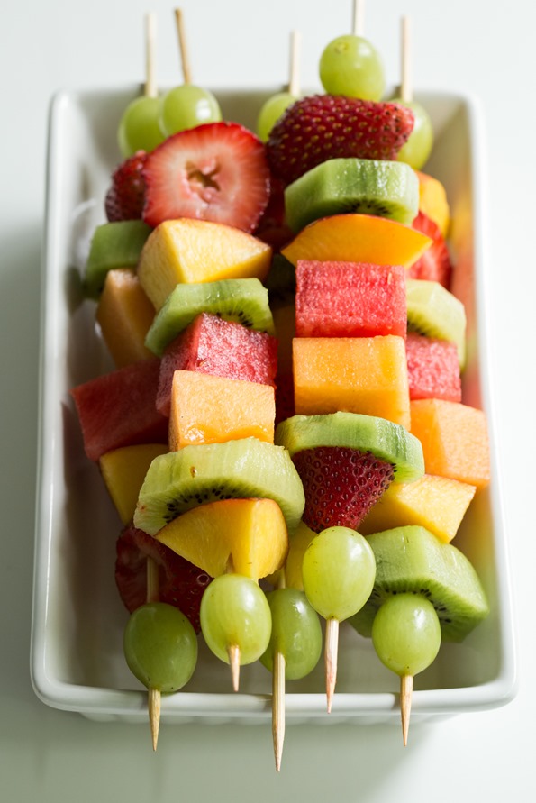 Rainbow Fruit Skewers - Planted in the Kitchen