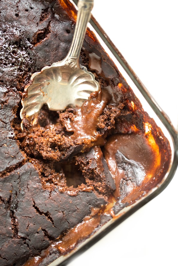 Hot Fudge Chocolate Pudding Cake (NO dairy!) - The Big Man's World ®