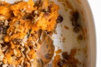 Saweet! Potato Casserole with a Crunchy Nut Crumble (Vegan + GF)