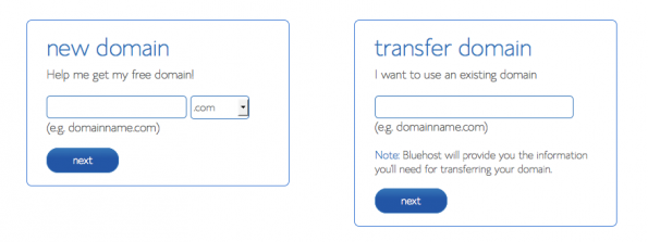 BlueHost Domain Registration