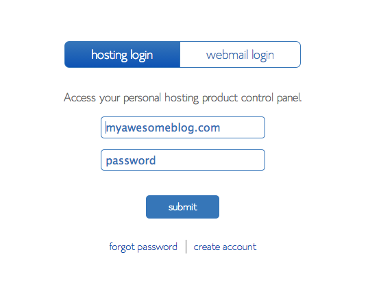 BlueHost Login