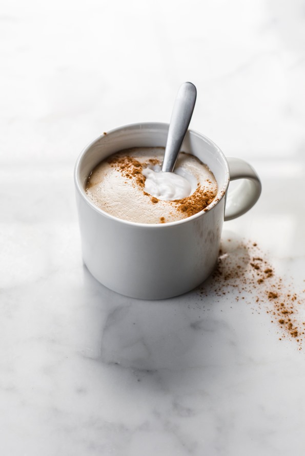 Cookie Butter Iced Coffee with Vanilla Oatmilk Cold Foam - Fooduzzi