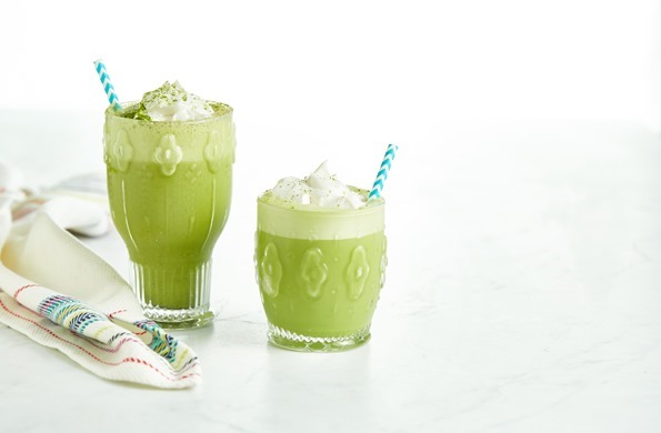 Blender Iced Matcha Latte - Delightful Plate