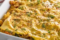 Cheesy Lentil Bolognese Casserole + Celebrating 9 years!!
