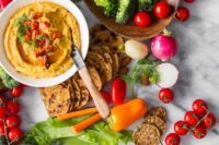 Roasted Carrot and Dill Hummus