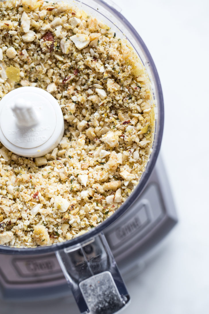 Nutty crumble in food processor