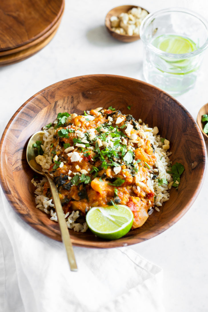 Instant Pot Cauliflower and Butternut Thai Curry – Oh She Glows