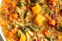 Cozy At Home Spicy Any-Veggie Soup