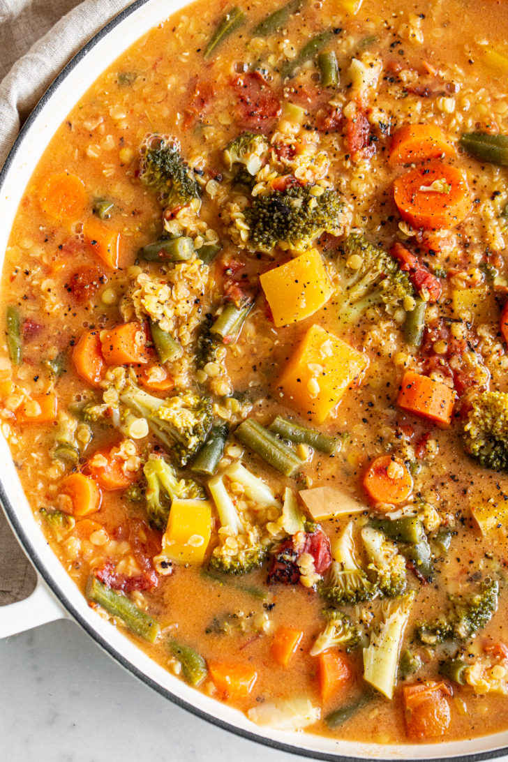 Freezer Meals Minestrone Soup - Flour On My Face