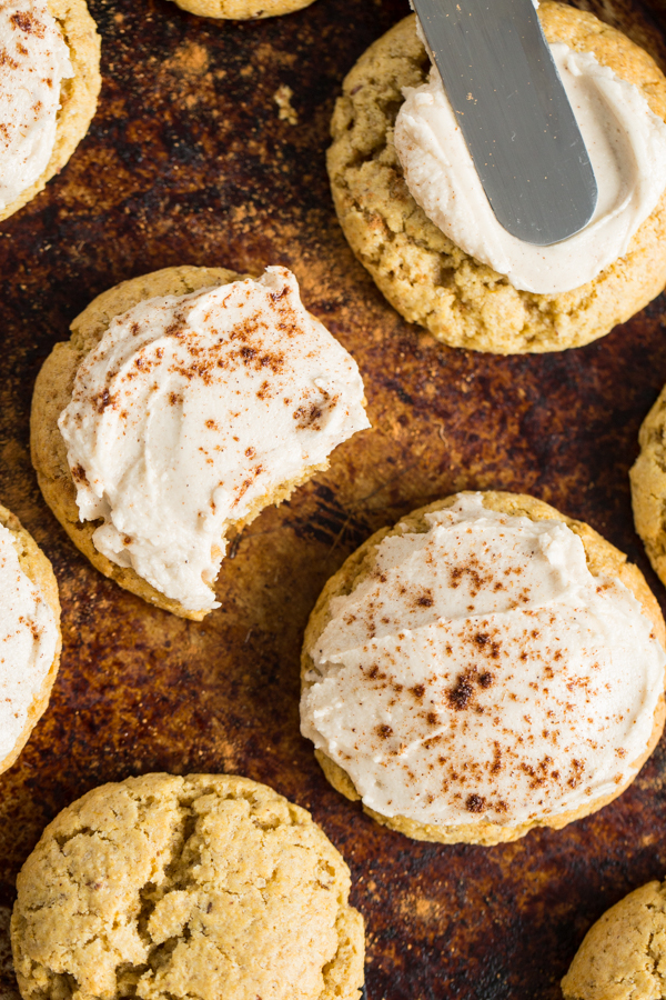 Perfect Little Pumpkin Cookies with Spiced Buttercream