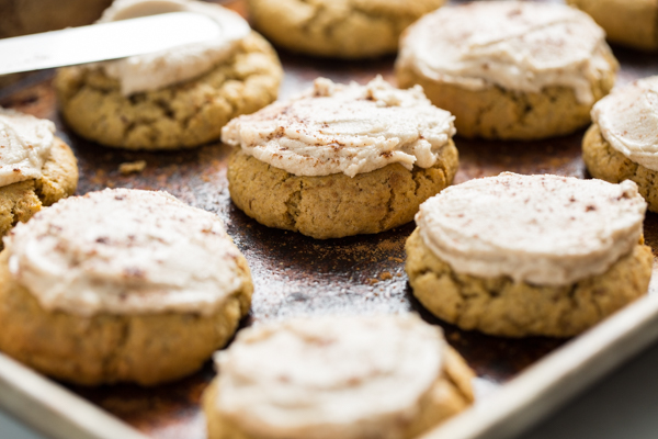 Perfect Little Pumpkin Cookies with Spiced Buttercream | Cook & Hook