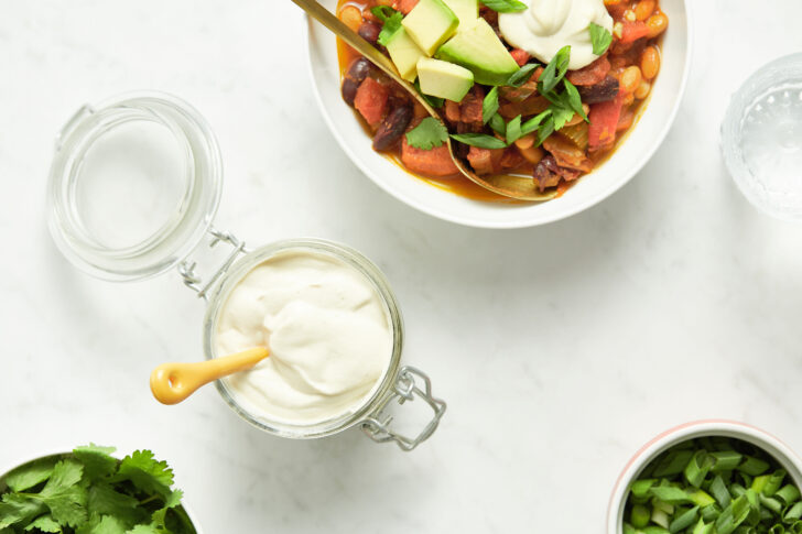 The Best Homemade Vegan Sour Cream Recipe - Veggies Don't Bite