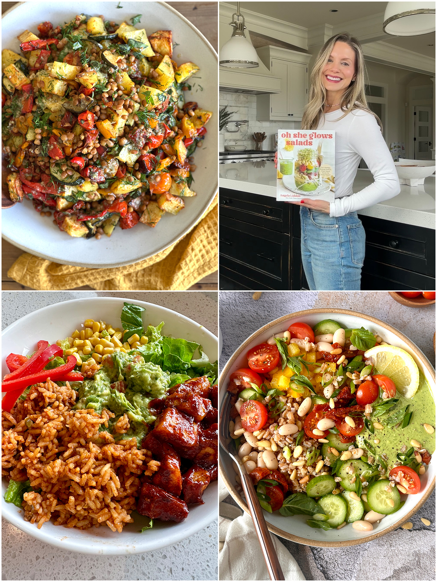 My new cookbook, Oh She Glows Salads, is here!  Oh She Glows